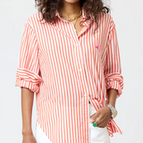 Jack Stripe Shirt Aperol Orange