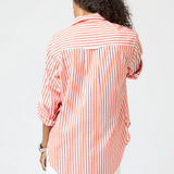 Jack Stripe Shirt Aperol Orange