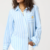 Mia Stripe Positano Shirt Santorini Blue