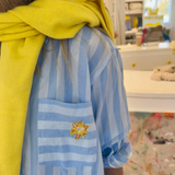 Mia Stripe Positano Shirt Santorini Blue