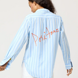 Mia Stripe Positano Shirt Santorini Blue