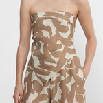 Scarf Top Floral Camo