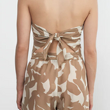 Scarf Top Floral Camo