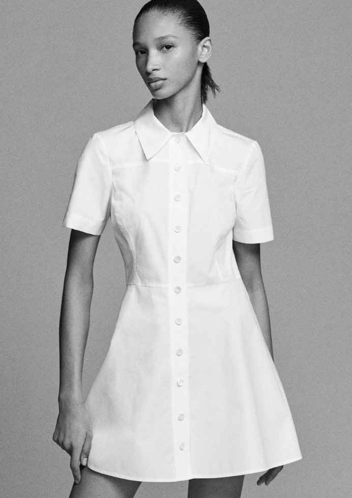 The Flare Mini Dress White – KEEP Boutique