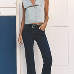 The Icon Mid Rise Flare Jean Lone Rinse