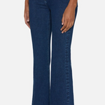 The Icon Mid Rise Flare Jean Lone Rinse