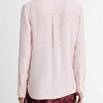 Slim Fitted Button Down Blouse Ballet Pink