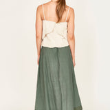 Verona Skirt in Verde Fossil