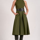Sleeveless Midi Dress Pine