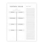 Control Freak Weekly List Pad