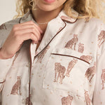 Dreamer Cheetah Silk Pajama Set