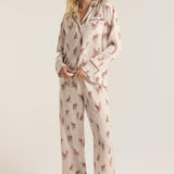 Dreamer Cheetah Silk Pajama Set
