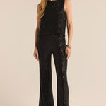 Skylar Sequin Cropped Pant