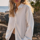 Elevated Poplin Shirt White