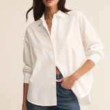 Elevated Poplin Shirt White