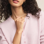 Medina Button Up Cardigan Washed Pink