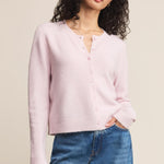 Medina Button Up Cardigan Washed Pink
