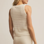 Nilo Crochet Tank Sea Salt