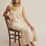 Nilo Crochet Tank Sea Salt