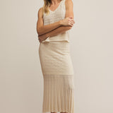 Nilo Crochet Tank Sea Salt