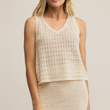 Nilo Crochet Tank Sea Salt