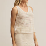Nilo Crochet Tank Sea Salt