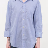 Ruth Oversized Shirt Blue Multi Stripe