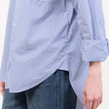 Ruth Oversized Shirt Blue Multi Stripe