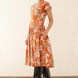 Angela Dress Elisabetta Vine Spice