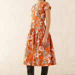 Angela Dress Elisabetta Vine Spice