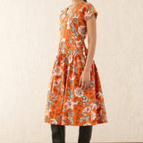 Angela Dress Elisabetta Vine Spice