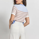 Boswell Adjustable Waist Short White Womens Shorts