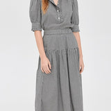 Lydia Skirt Onyx Check