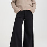 Amari Ultra Wide Leg Jean Black Currant