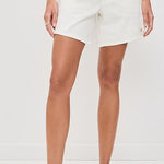 Brynn Drawstring Short Linen Vanilla