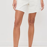 Brynn Drawstring Short Linen Vanilla