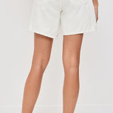 Brynn Drawstring Short Linen Vanilla