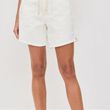 Brynn Drawstring Short Linen Vanilla