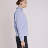 Clauthide Short Striped Shirt with Gathered Armholes