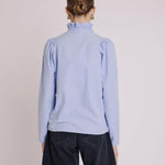 Clauthide Short Striped Shirt with Gathered Armholes
