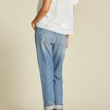 Birds of Paradis Eyelet Clover Blouse