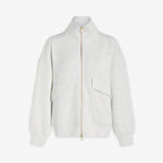 Garcia Zip-Through Sweat Ivory Marl