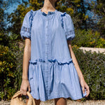 Cleobella Dolly Mini Dress Periwinkle