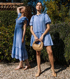 Cleobella Dolly Mini Dress Periwinkle