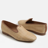 Tiffany Flat Loafer Natural Raffia