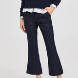The Phoebe Pant Navy Pinstripe
