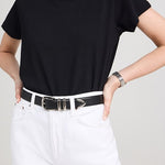 The Jordan Belt Black Nickel
