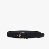 The Suede Juni Belt Black/Gold