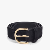 The Suede Juni Belt Black/Gold