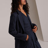 The Favorite Blazer Navy Pinstripe